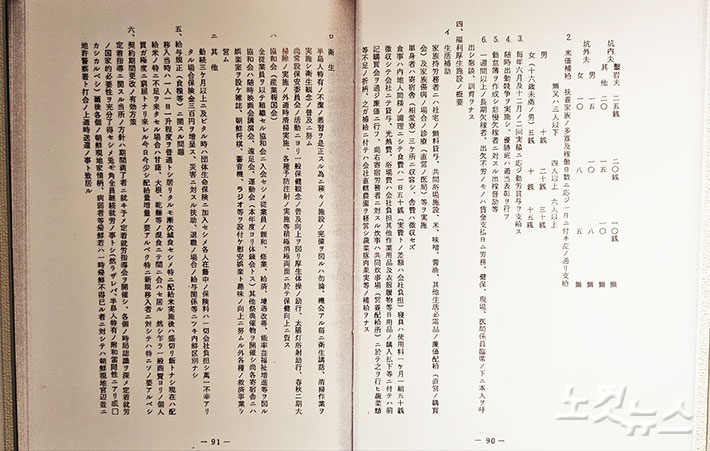 사도광업소 반도노무관리 2부(1943년), 출처 : 재일조선인사연구(在日朝鮮人史研究) 제12호(1983년). 최원철 기자