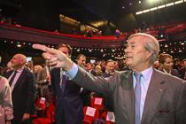 Vincent Bolloré lors de l’assemblée générale des actionnaires de Vivendi, en avril 2019, à l’Olympia.