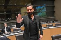 Cyril Hanouna, lors de la commission d’enquête sur le renouvellement des fréquences TNT, le 14 mars 2024, à Paris.