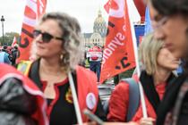 Une manifestation à Paris, le 29 octobre 2024. 