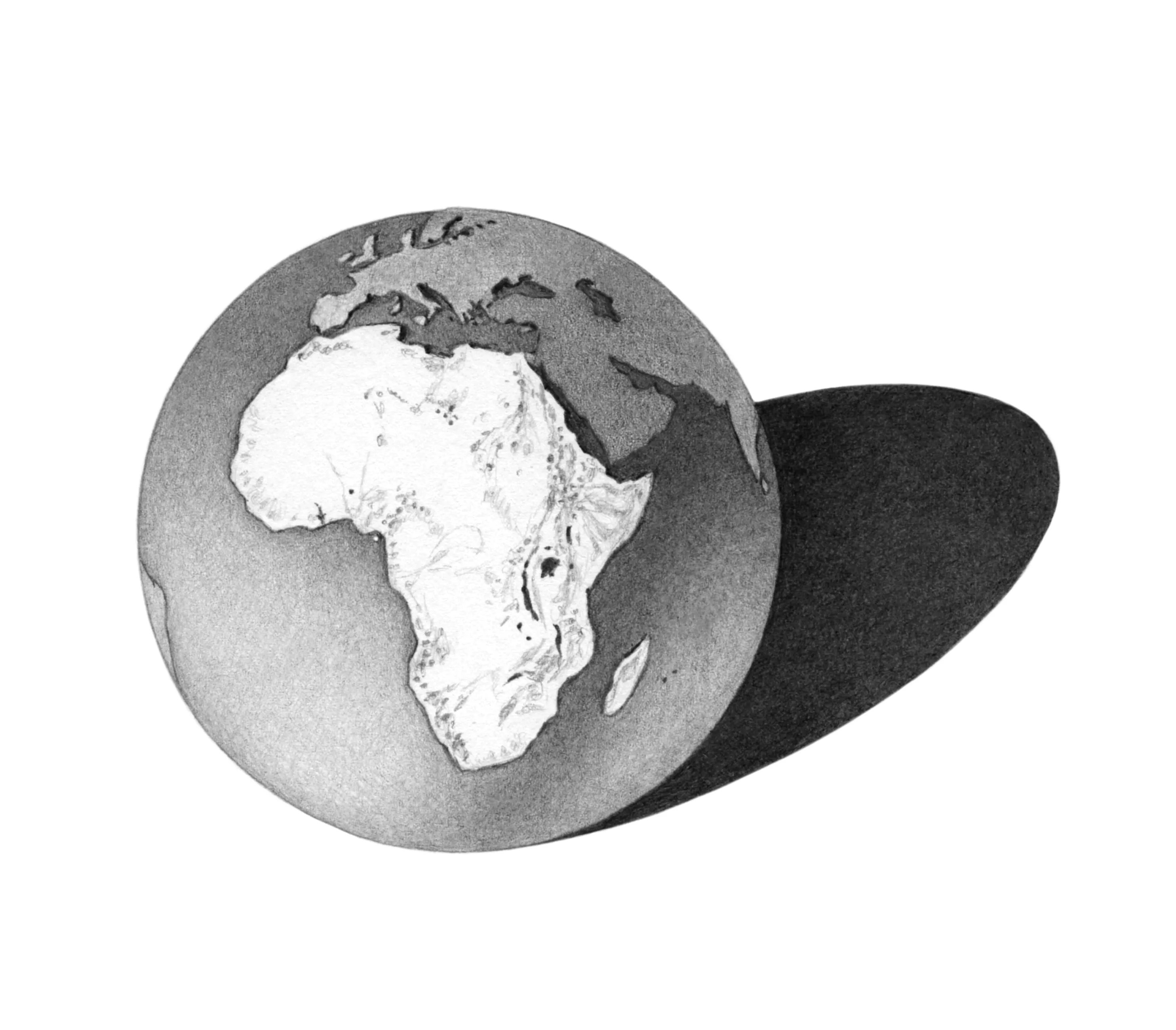 An illustrated globe shows the continent of Africa highlighted.