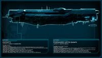 Size comparison between Infinity and UNSC Forward Unto Dawn for Halo 4.