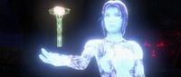 Cortana presenting the Index in holographic form.