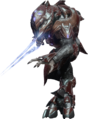 An early render of a Zealot in Halo 4.