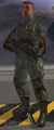 The bloody UNSC Marine in Halo 2.