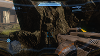 First-person view of the SAW by John-117 in the Halo 4 campaign.