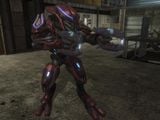 A Sangheili Zealot dual-wielding plasma rifles.