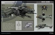 Early concept art of the AV-22 Sparrowhawk VTOL.