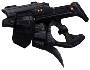 Cropped screenshot of an Ukala Workshop Mauler in Halo 3.