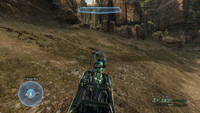 HUD of the M46 LAAG in Halo 2: Anniversary multiplayer.