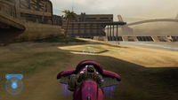 HUD of the Ghost in Halo 2: Anniversary campaign.