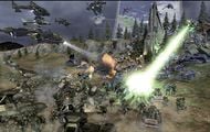 Sparrowhawks and Pelicans lend their firepower in support of UNSC ground forces in an early build of Halo Wars.