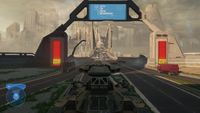 The HUD of the Scorpion in Halo 2: Anniversary.