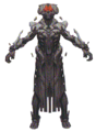 An illustration of a Warrior-Servant in Halo Mythos: A Guide to the Story of Halo.