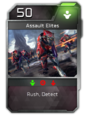 The Assault Elites Blitz card.