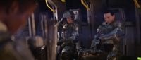 Marines aboard a D77-TC Pelican in Halo 2: Anniversary.