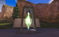 A typical teleporter node in Halo 2.