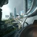 Early concept art of the city's general design.