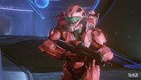 The Recon helmet in the Halo 5: Guardians Multiplayer Beta.