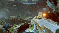 First-person view of the LightRifle by Frederic-104 in the Halo 5: Guardians campaign.