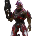 A Sangheili Ranger Commander in the Warzone mode of Halo 5: Guardians.