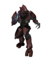 A Sangheili Major from Halo 3's campaign in the combat harness.