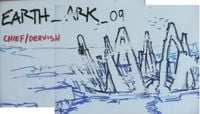 Concept sketch for "the Ark", as it was once conceived as, seen in the Halo 2 Collector's Edition DVD.