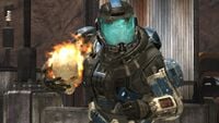 A player holding the Oddball in Halo: Reach.