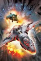 A Broadsword battling an AC-220 Vulture on the cover of Halo: Escalation Issue 4.