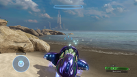 HUD of the Ghost in Halo 2: Anniversary multiplayer.