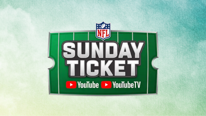 sunday nfl logo against a green background 