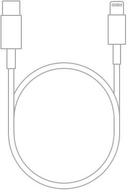 Kabel USB-C ke Lightning.