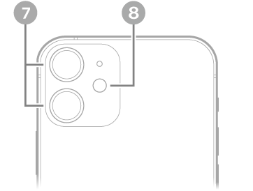 El reverso del iPhone 12 mini.