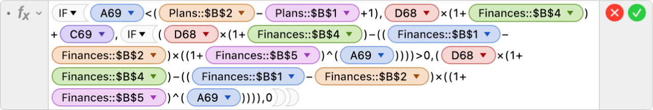 The Formula Editor, showing conditions and wildcards like < and ^ used with the IF function.