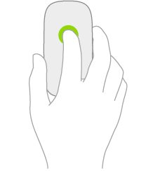 An illustration symbolizing a click on a mouse.