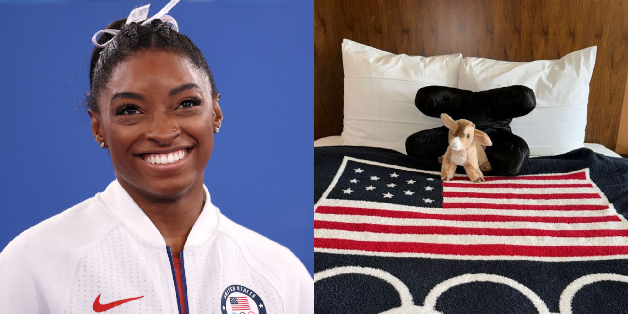 simone biles barefoot dreams olympics blanket