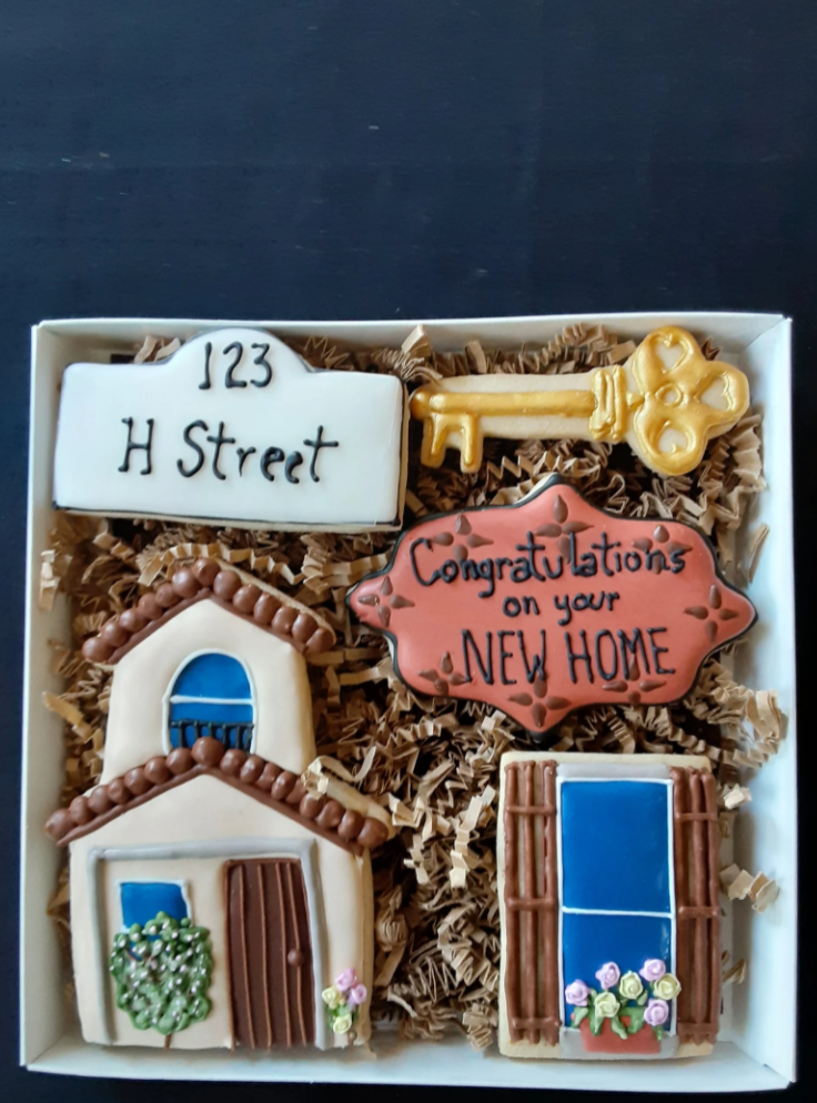 New Home Congratulation Cookie Gift