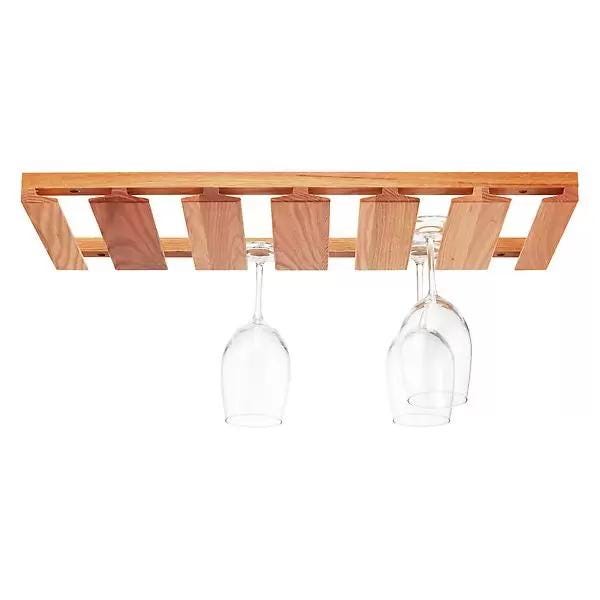 Oak Undercabinet Wine Glass Rack