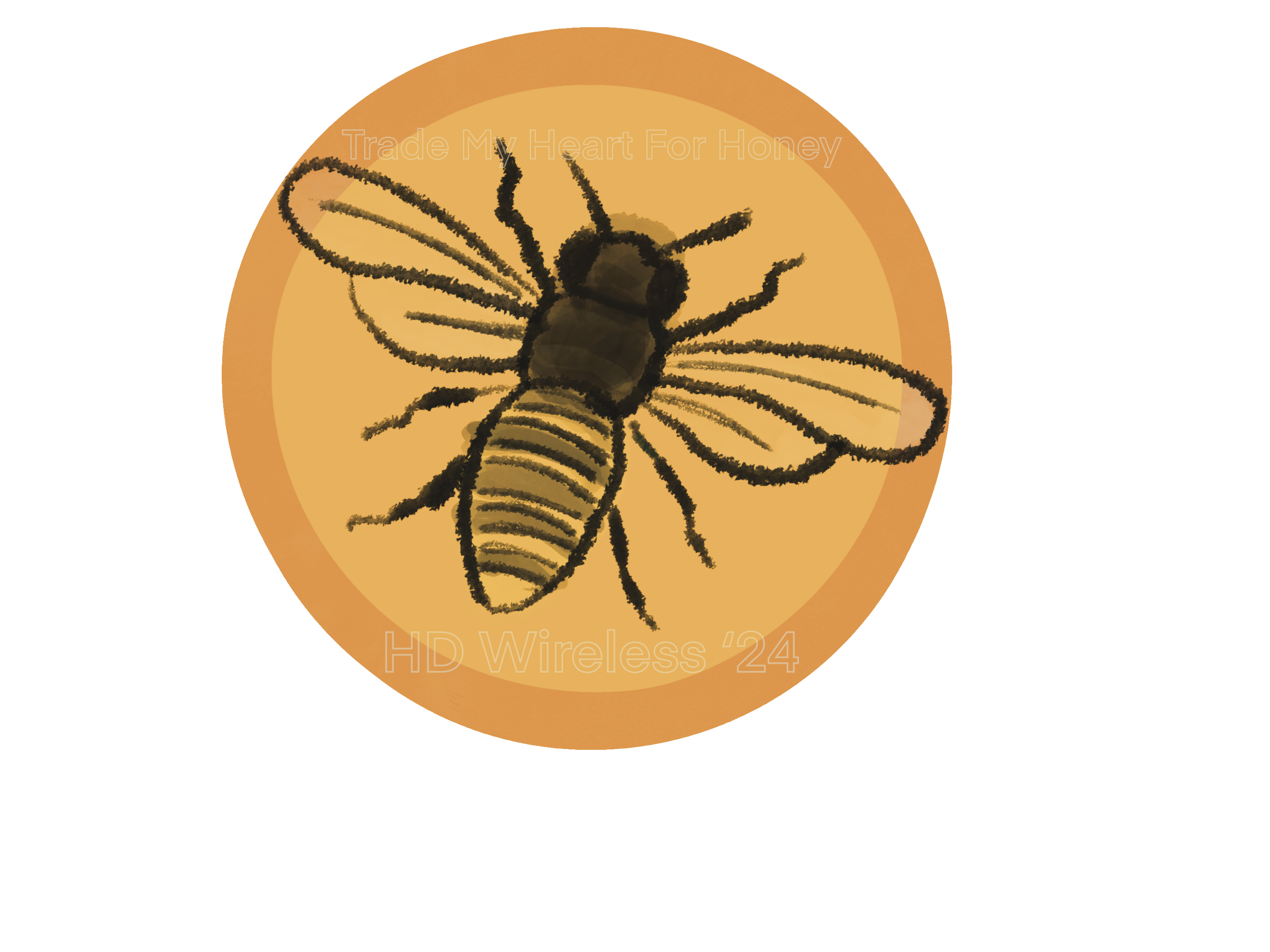 Divider: Sketch of a honeybee