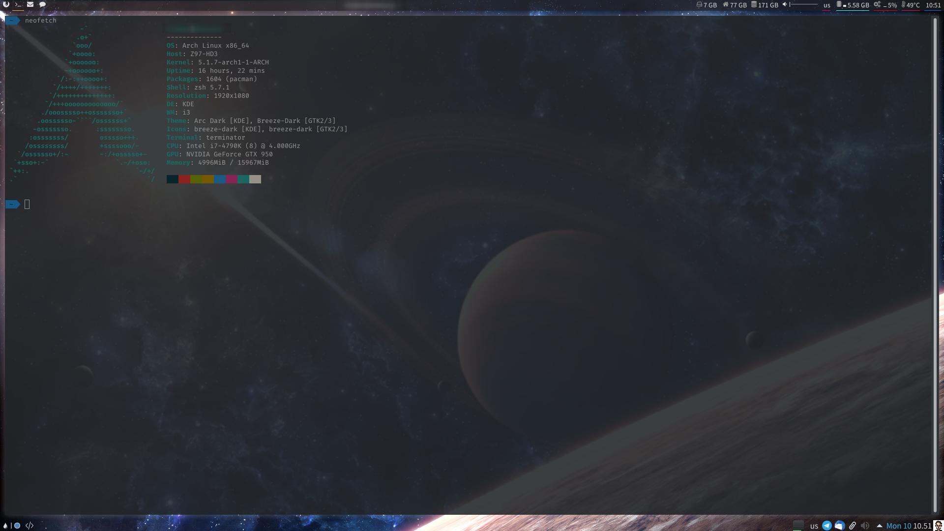 KDE   i3wm, Polybar (top)   Latte Dock (bottom): Any way to keep both bars  but save space? : i3wm