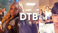 The DTB Trend and the internet slang acronym "DTB" gained traction on TikTok in December 2024. The trend involves people recording themselves holding out their fingers in a pinching motion while trying to capture the face of someone in the background between their fingers. The motion is reminiscent of a recurring "Headcrusher" gag the 1980s comedy show Kids in the Hall. The trend was restarted in 2024 by Baddies Caribbean cast member "Diamond The Body." The term "DTB" has formerly also been associated with the phrase "Don't Trust B-tches" and "Don't Trust Boys." The DTB headcrushing videos often ended with the person being "pinched" playfully smacking the person recording, which added to the confusion about whether the acronym stands for "Diamond The Body" or "Don't Trust."