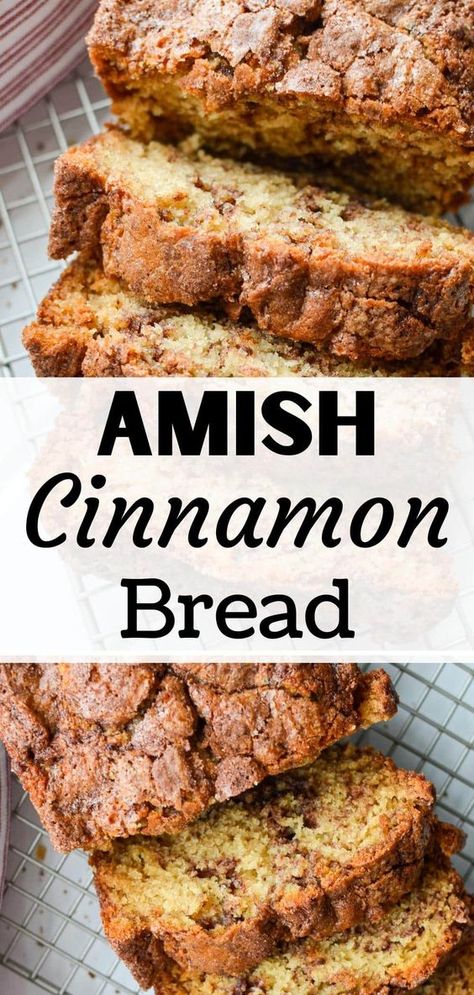 Amish Bread Recipes, Amish Cinnamon Bread, Friendship Bread Starter, Cinnamon Bread Recipe, Dinner Favorites, Homemade Bread Recipes Easy, Dessert Dips, Amish Recipes, Cinnamon Bread