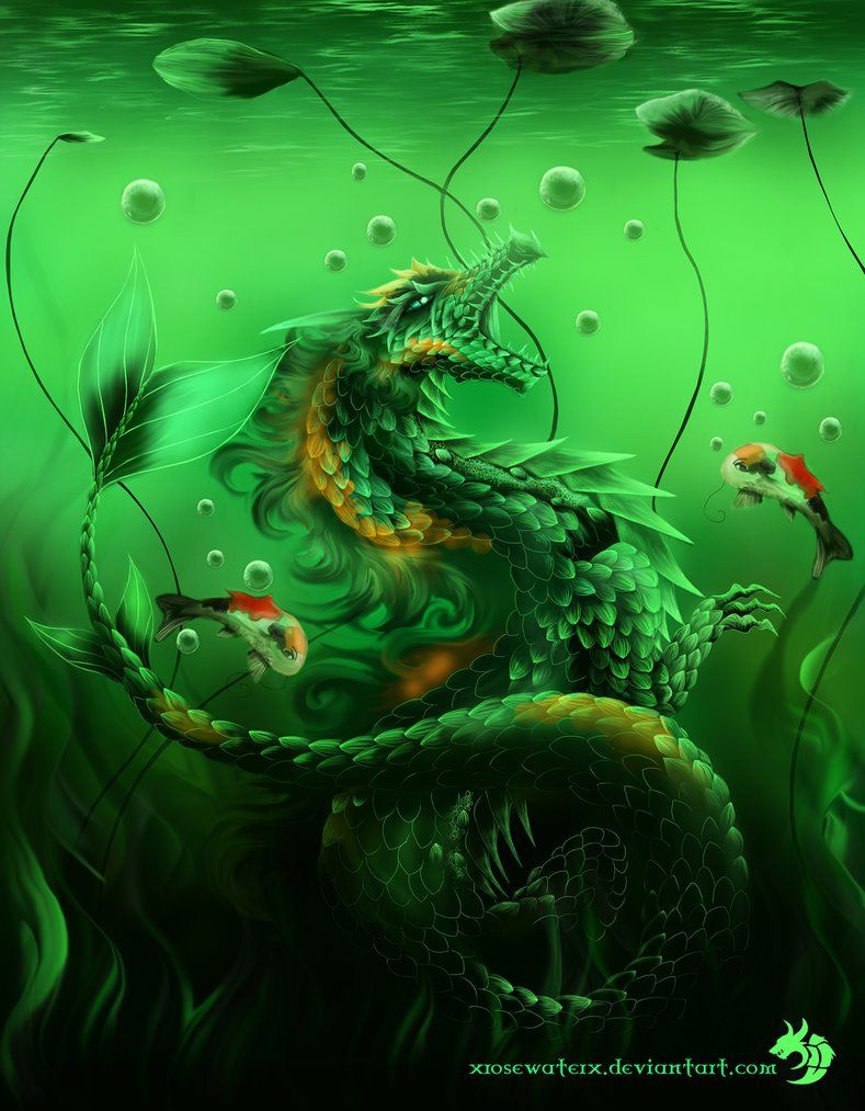 there is actually a dragon at the bottom of every pond, bet you didn't know  that! | Dragon dreaming, Dragon pictures, Dragon images