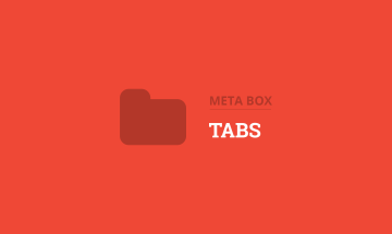 organize wordpress custom fields in tabs