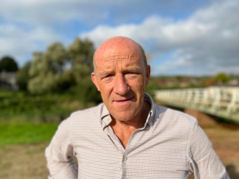 Farmer Richard Brown in Alfriston speaking about the poor harvest