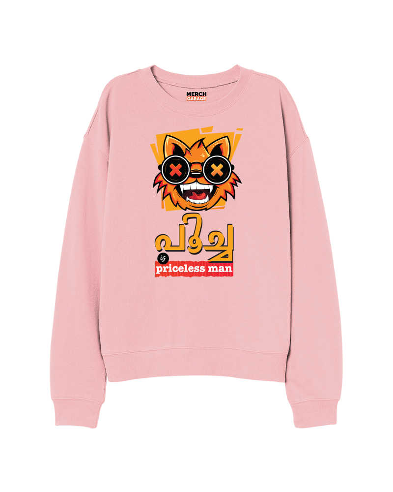 Poocha is Priceless Man X Just Chill Maga (FnB) Sweatshirt - Baby Pink 