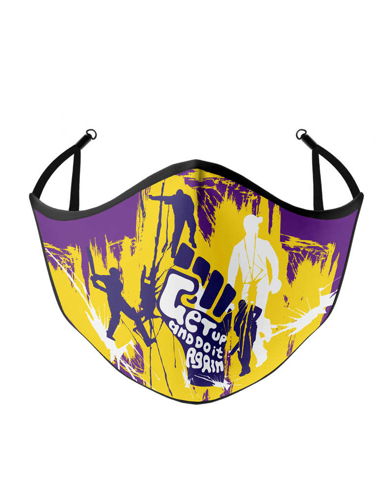 Get Up & Do It Again Mask - Purple