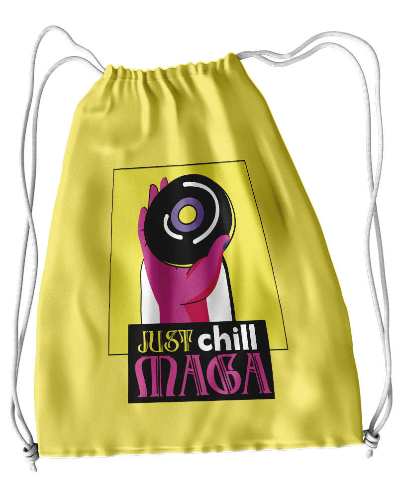 Just Chill Maga Drawsting Bag - Yellow