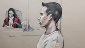 Luka Magnotta, lundi, dans le box des accusés