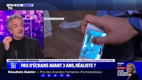 Hyperconnexion des enfants: "L'interdiction est illusoire (...) Il faut former les enfants plus jeune", pour Laurent Zameczkowki (FCPE)